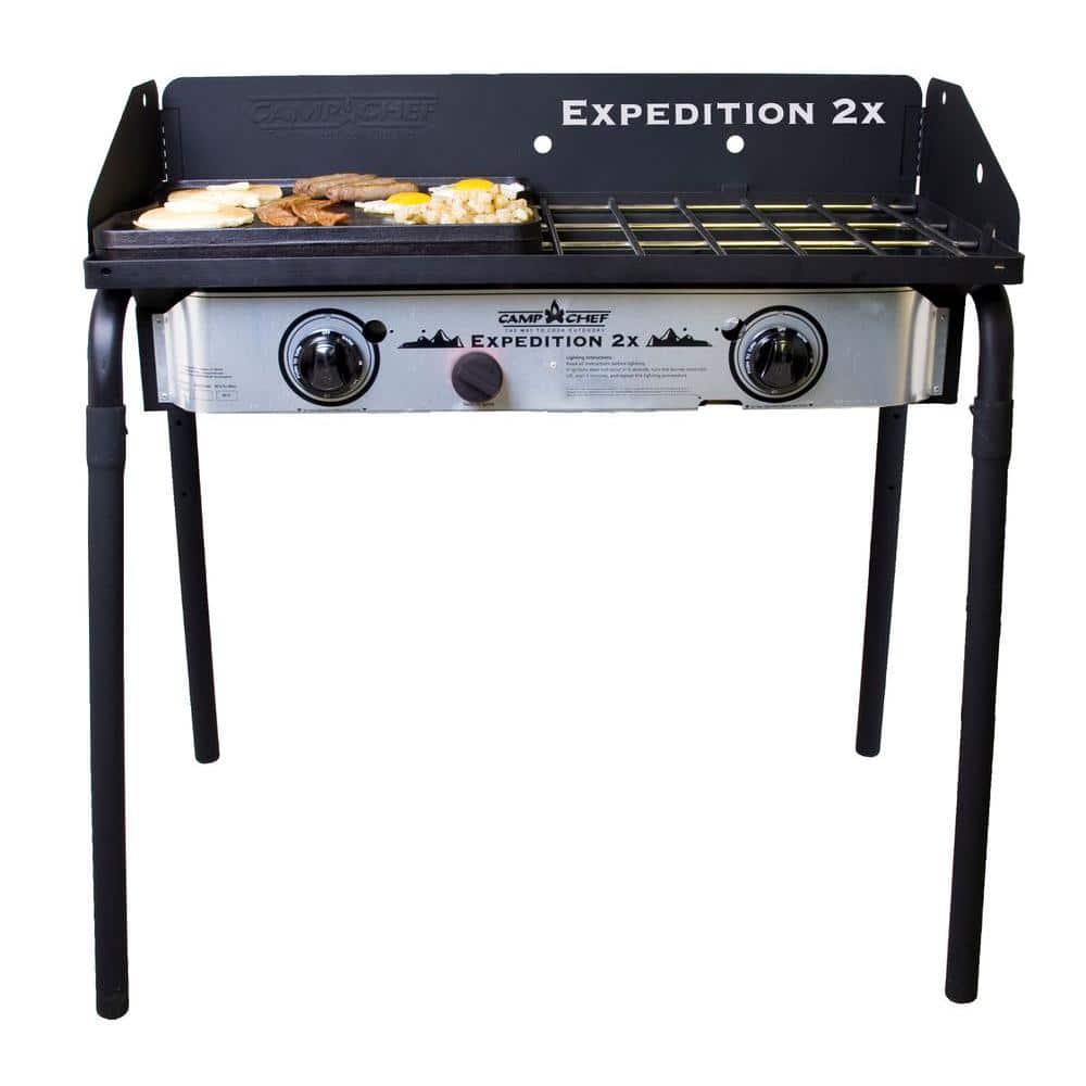 Camp Chef Expedition 2X 2Burner Propane Gas Grill in Silver