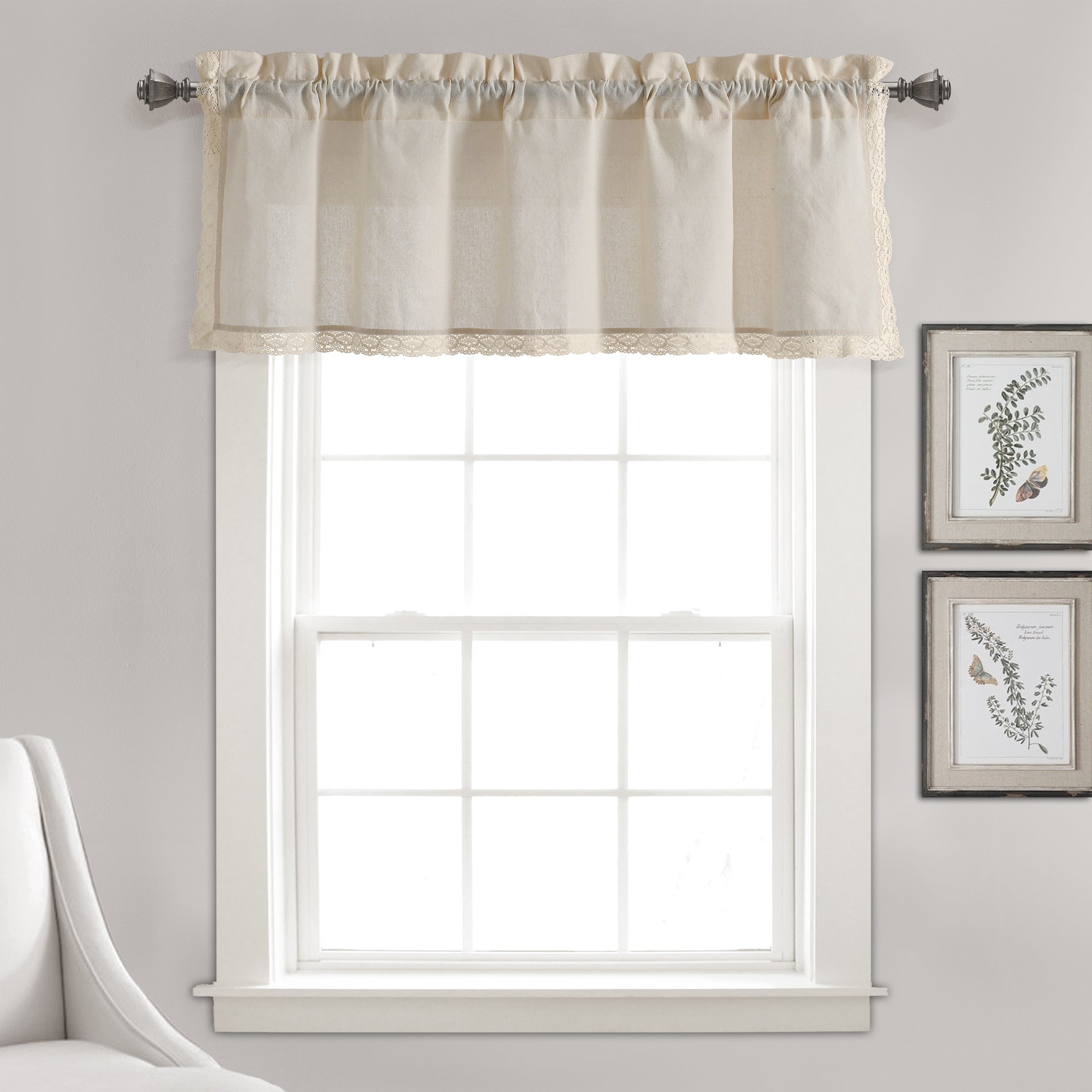 Rosalie Faux Linen Valance