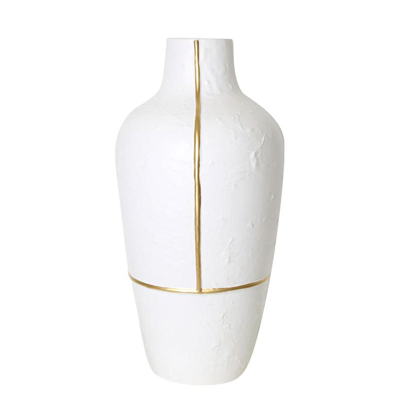 White Vase With Gold Thread-A Fa-D1954A