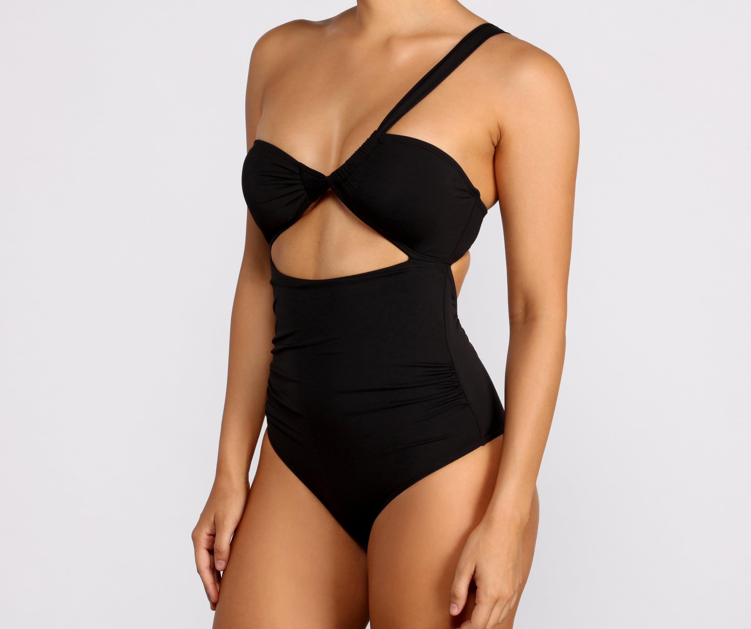 Bring The Heat One Shoulder Swimsuit