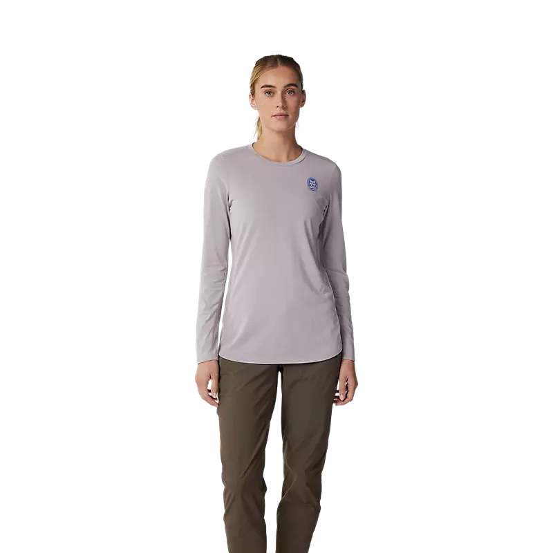Fox Racing Ranger Dri Release Long Sleeve MTB Jersey - Womens - Gray-Light Gray