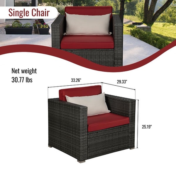 4-Piece Outdoor Garden Patio Furniture - Overstock - 35662674