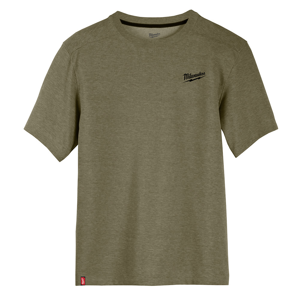 Milwaukee Hybrid Work Tee Short Sleeve Green Small