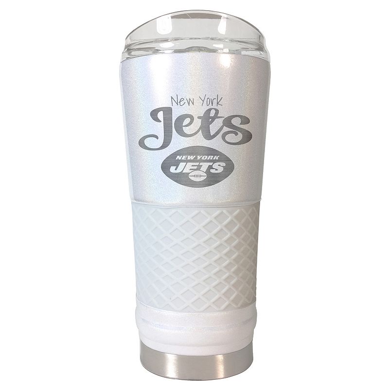 New York Jets 24 oz Opal Finish Vacuum Insulated NFL Draft Tumbler