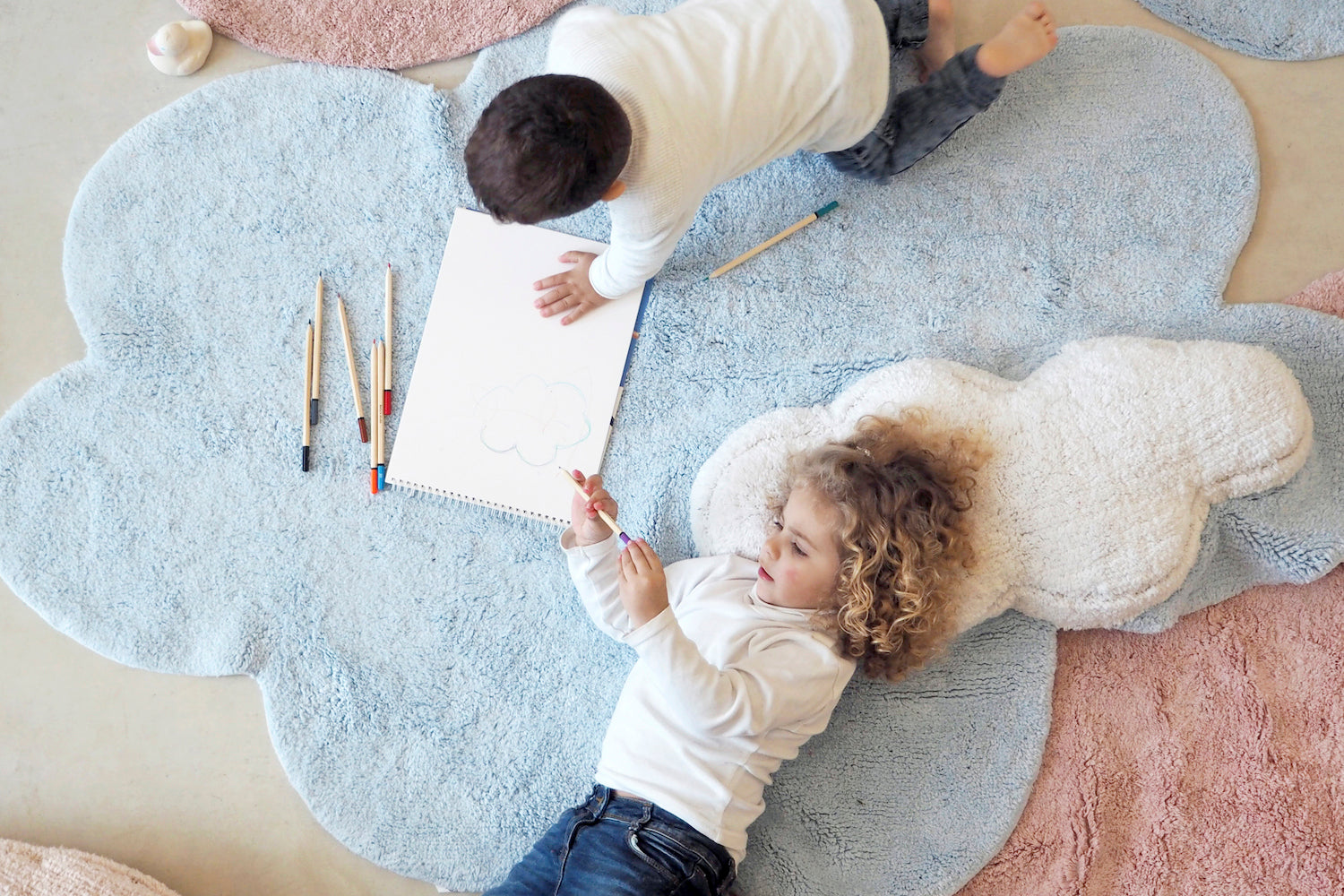 Puffy Dream Blue Rug