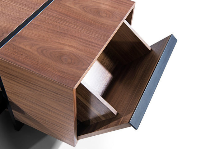 Melody Modern Walnut TV Stand   Modern   Entertainment Centers And Tv Stands   by Virgil Stanis Design  Houzz