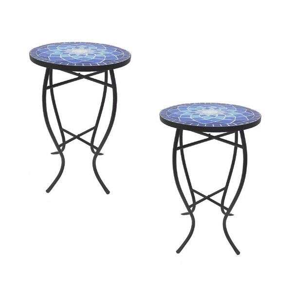 Mosaic Art Collection Accent Table (Set of 2)