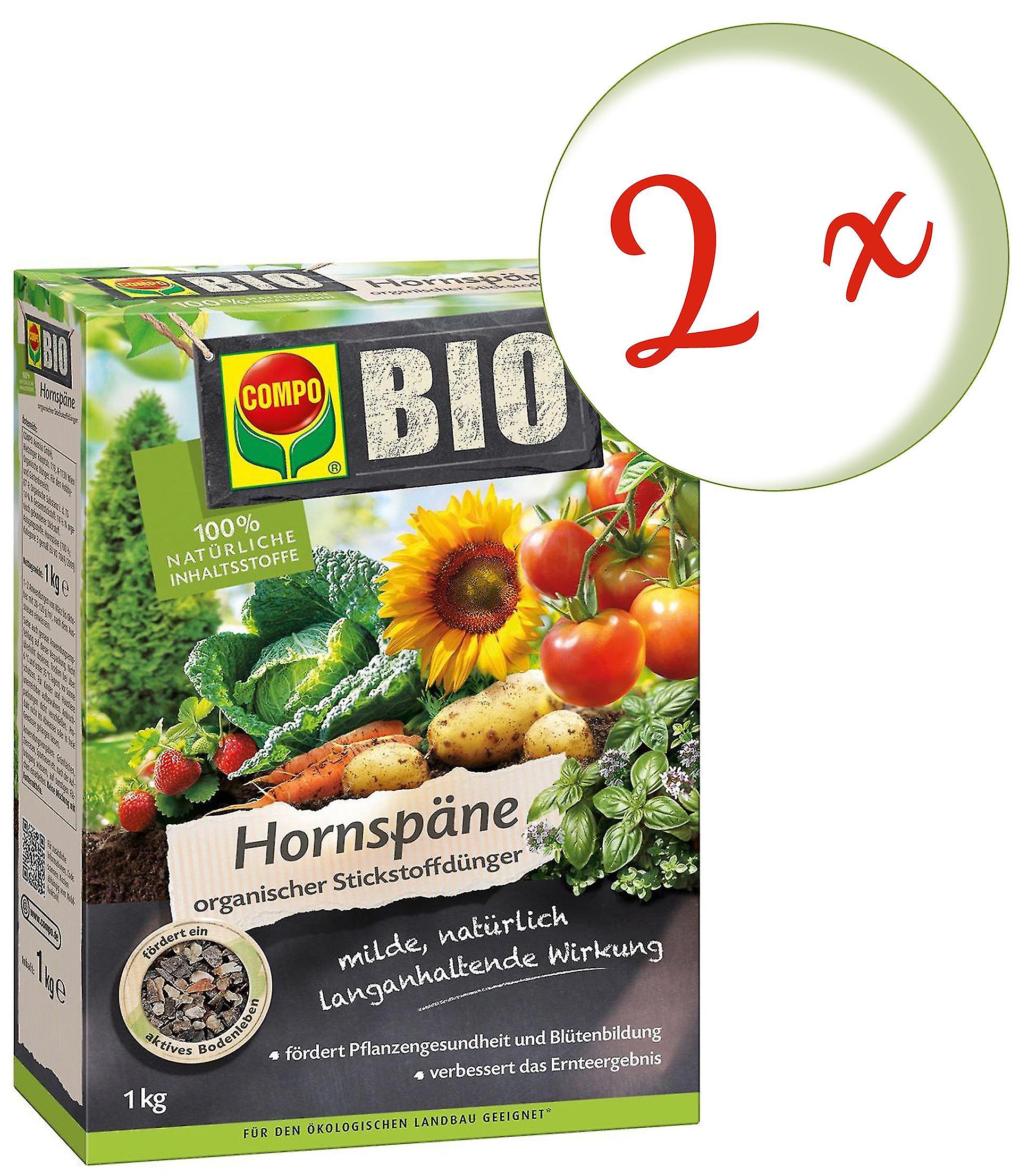 2 x COMPO BIO Hornsp?↑ne， 1 kg