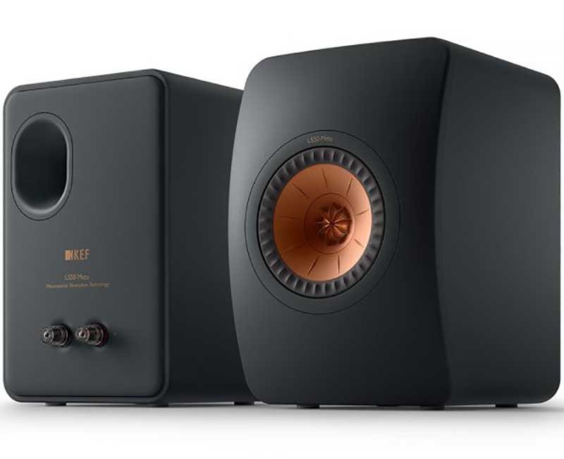 KEF LS50 Meta Carbon Black Bookshelf Speakers (Pair)