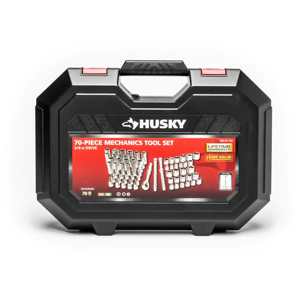 Husky H70MTS3D 3/8 in. Drive Mechanics Tool Set (70-Piece)