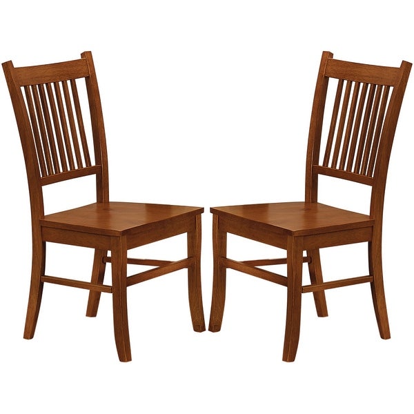 Wood Mission Country Style Dining Chairs (Set of 2)