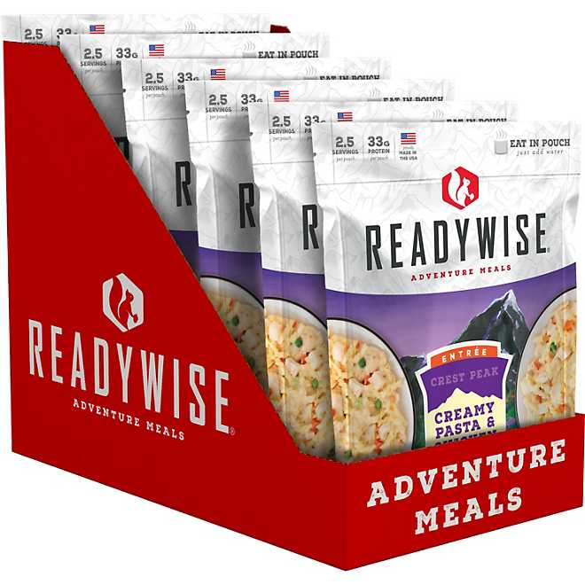 Wise Company Readywise Crest Peak Creamy Pasta and Chicken 6-Pack