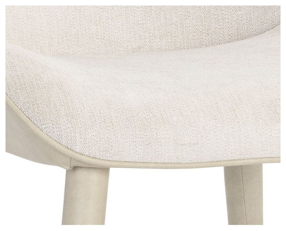 Sunpan Ikon Jesmond 2 PC Dining Chair   Polo Club Muslin/Bravo Cream   Midcentury   Dining Chairs   by Unlimited Furniture Group  Houzz