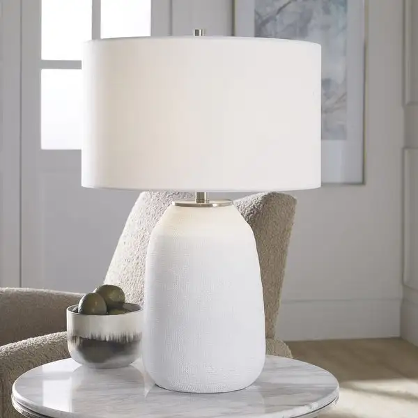 Uttermost Heir Chalk White Table Lamp - 17