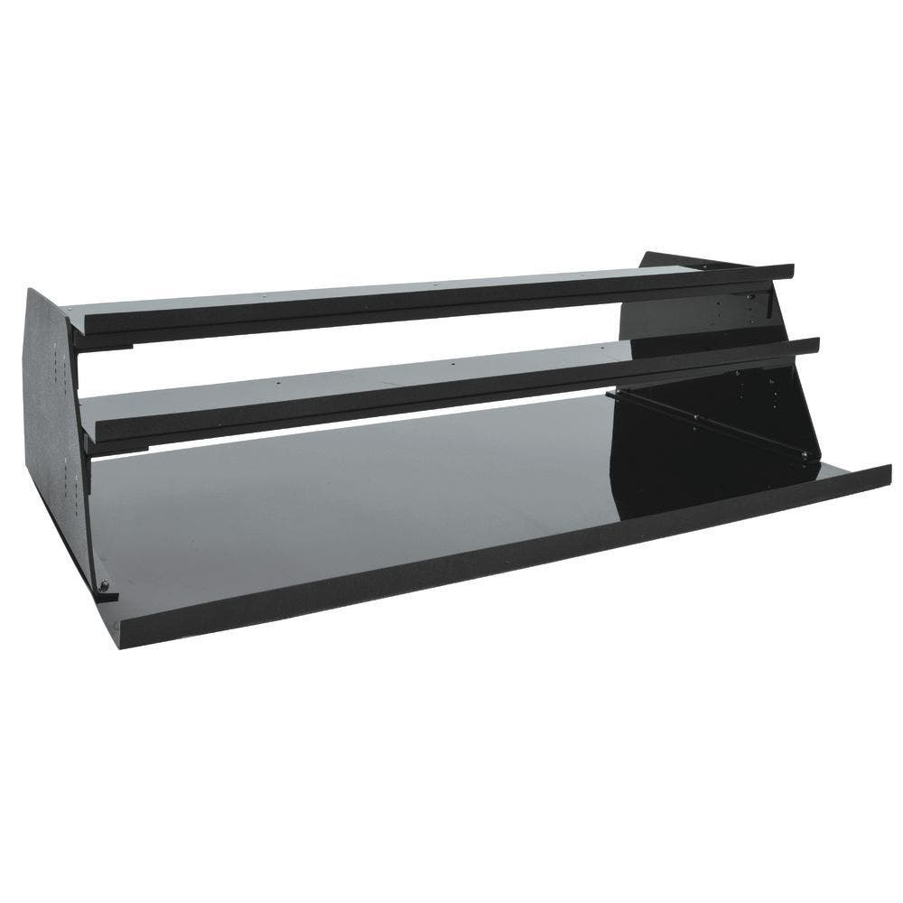 Central Exclusive Rectangular Black ABS/Painted Aluminum Deli Organizer - 48