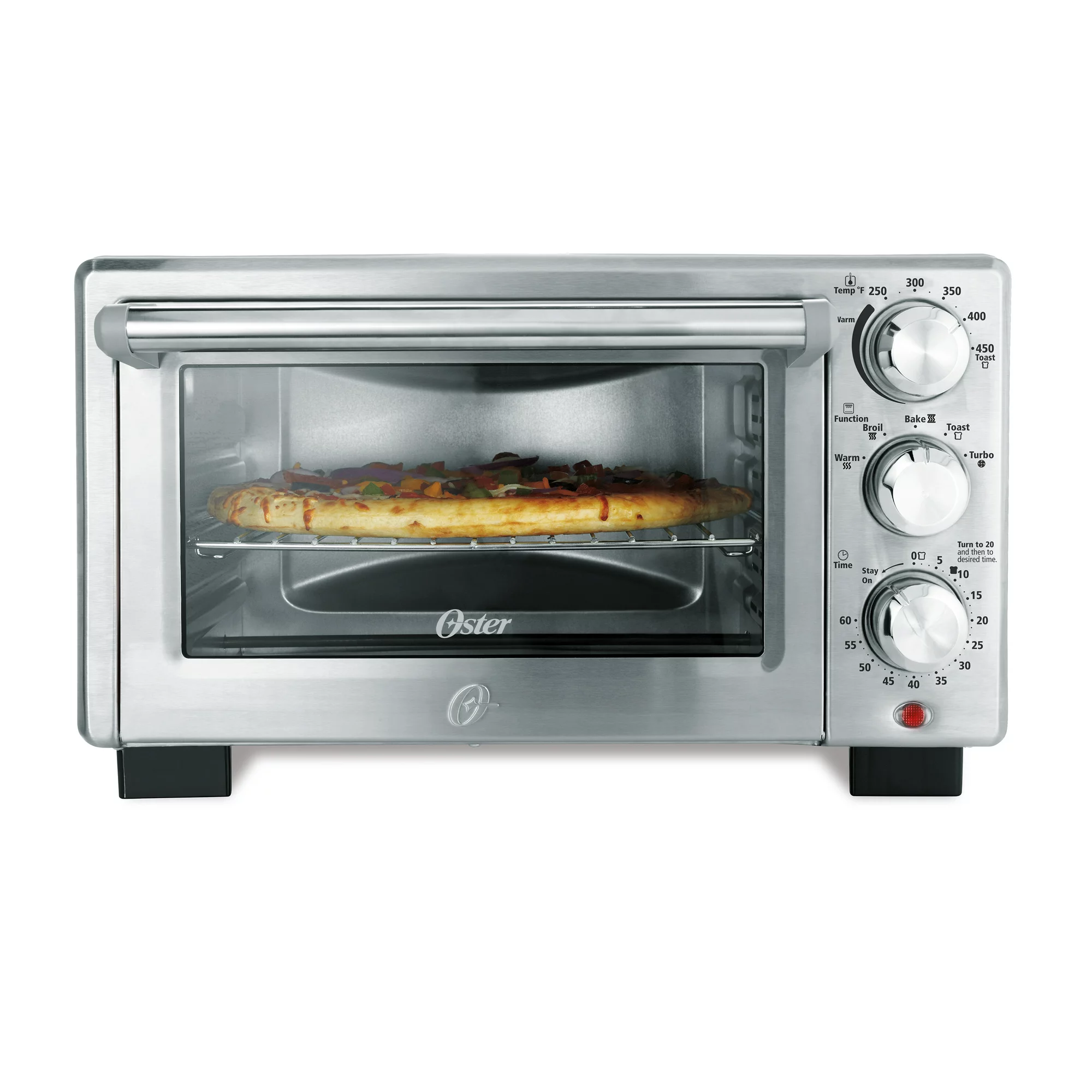 Oster Designed for Life Countertop Convection Toaster Oven， Stainless Steel