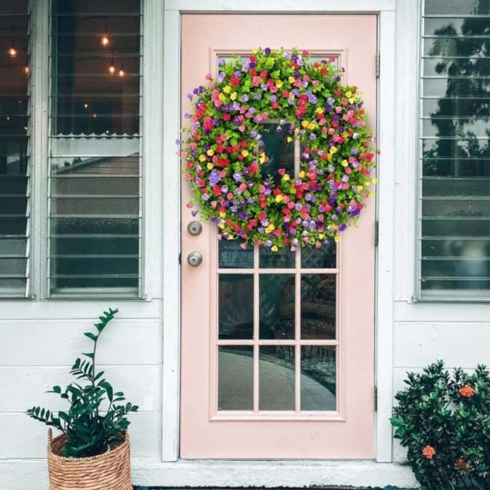 Rustic Highland Cow Spring Wreath