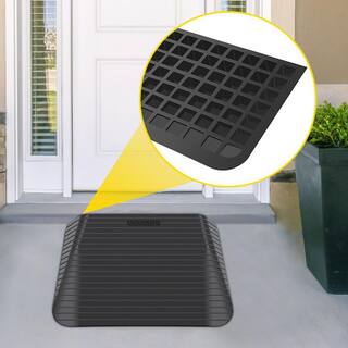 VEVOR 35.5 in. x 24 in. x 4 in. Rubber Threshold Ramp Doorway Threshold Speed ramp 4 in. Rise for Wheelchair and Scooter WFSL35.5X24X4WGM9V0