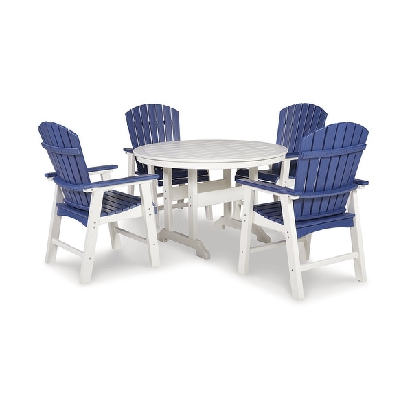 Signature Design by Ashley Crescent Luxe 5Piece Outdoor Dining Package