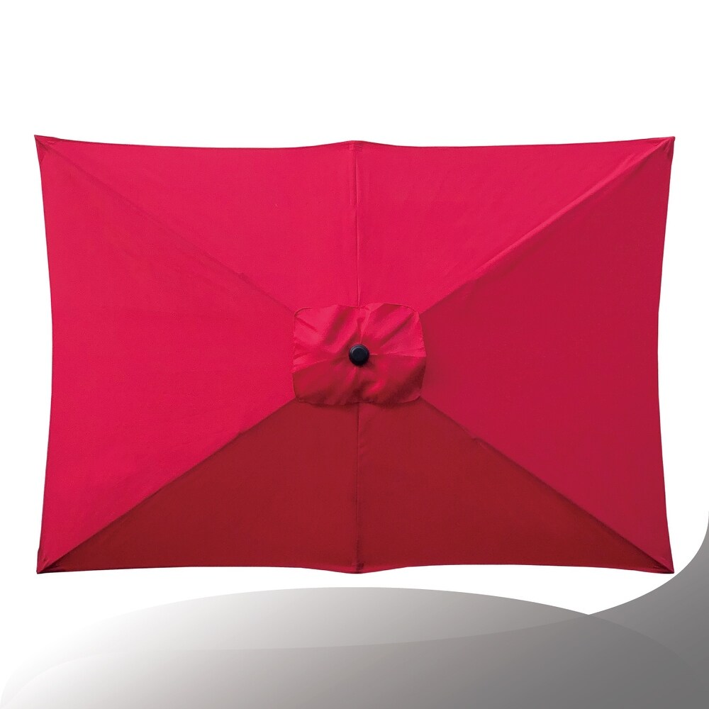 Maypex 10 X 6.5 Feet Rectangular Market Umbrella