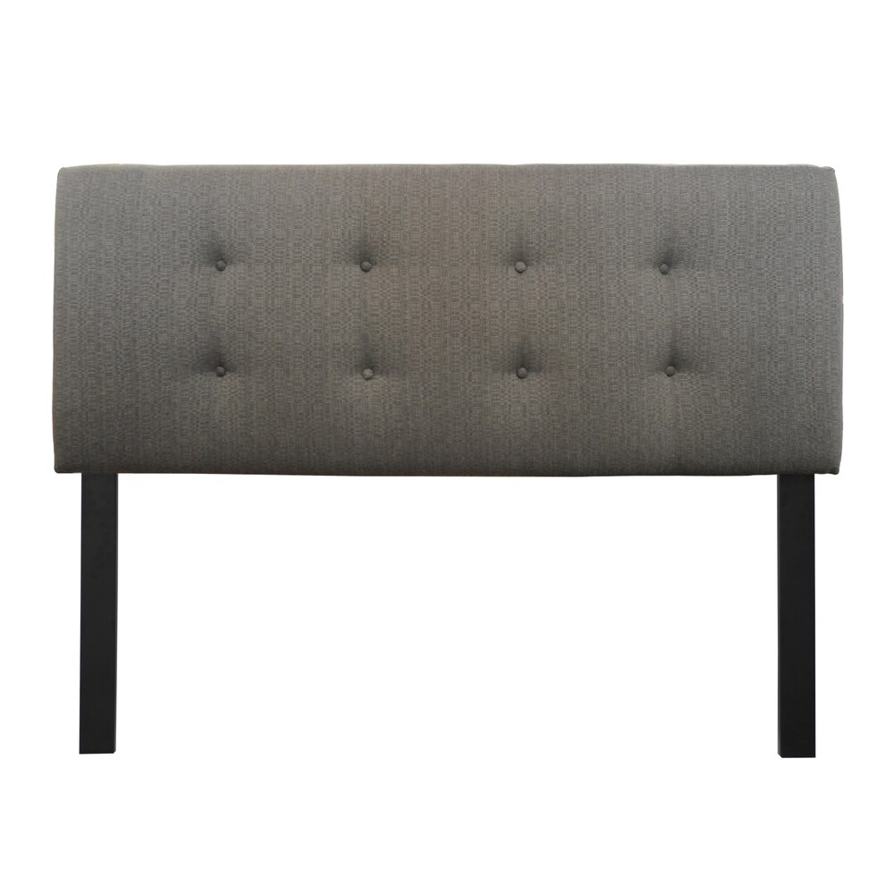 8 button Tufted Candice Charcoal Headboard