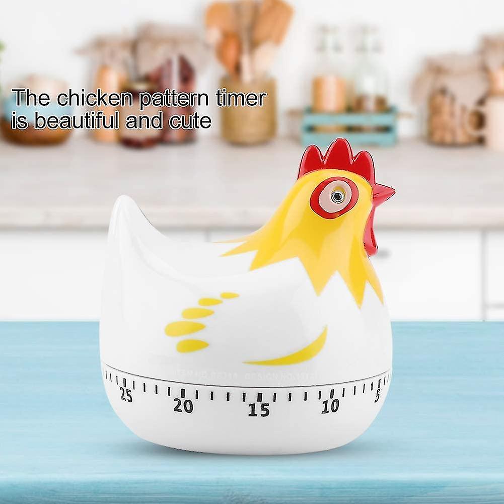 Cartoon Chicken Kitchen Timer， 55-minute Mechanical Rotating Cooking Timer Cute Kitchen Timer Remind