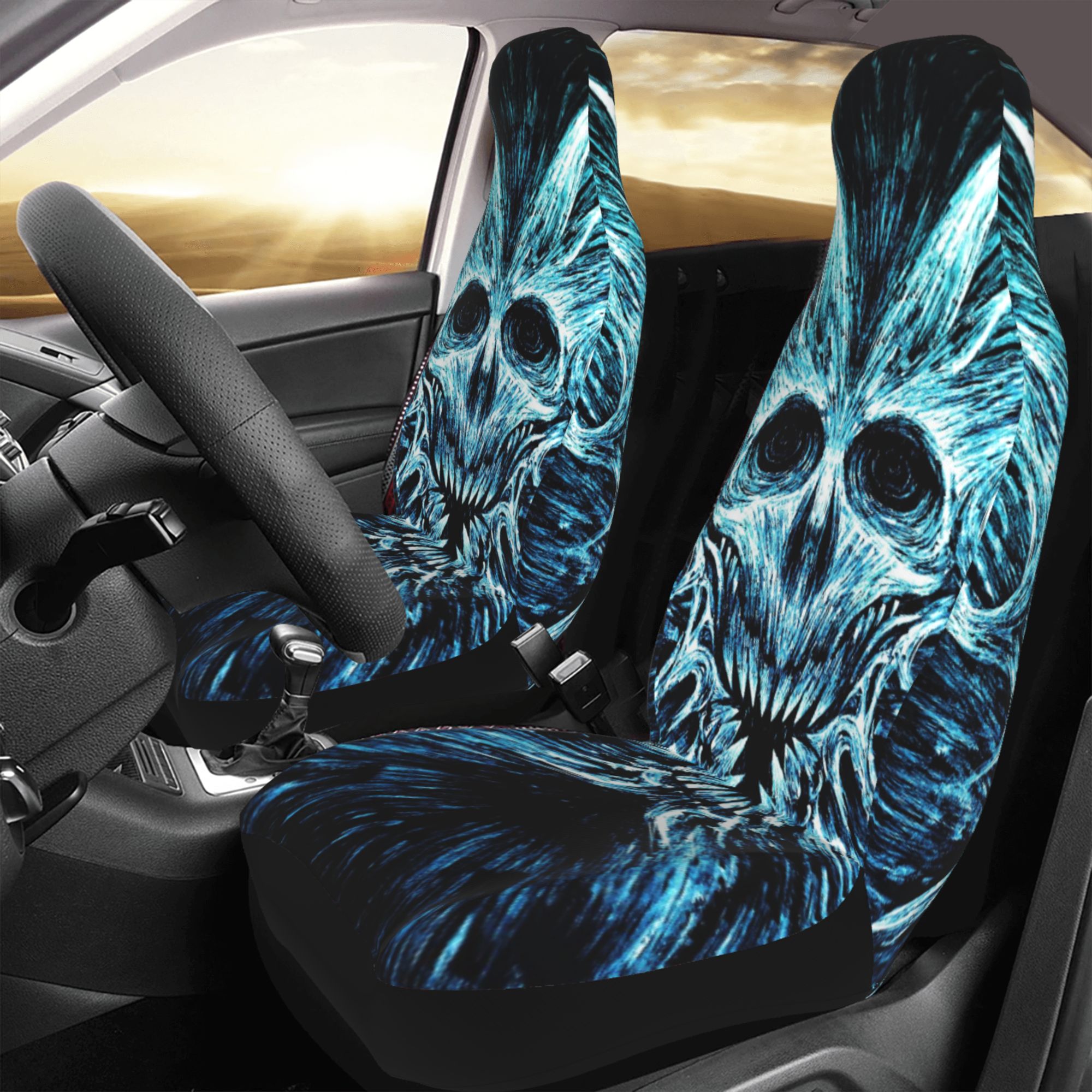 ZICANCN Car Seat Cover Creature Monster Fantasy Car Front Seat Covers Protectors ， Automotive Seat Covers for Cars Trucks Suv