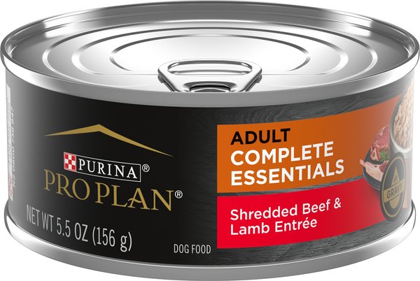 Purina Pro Plan Adult Shredded Beef and Lamb Entree in Gravy Canned Dog Food