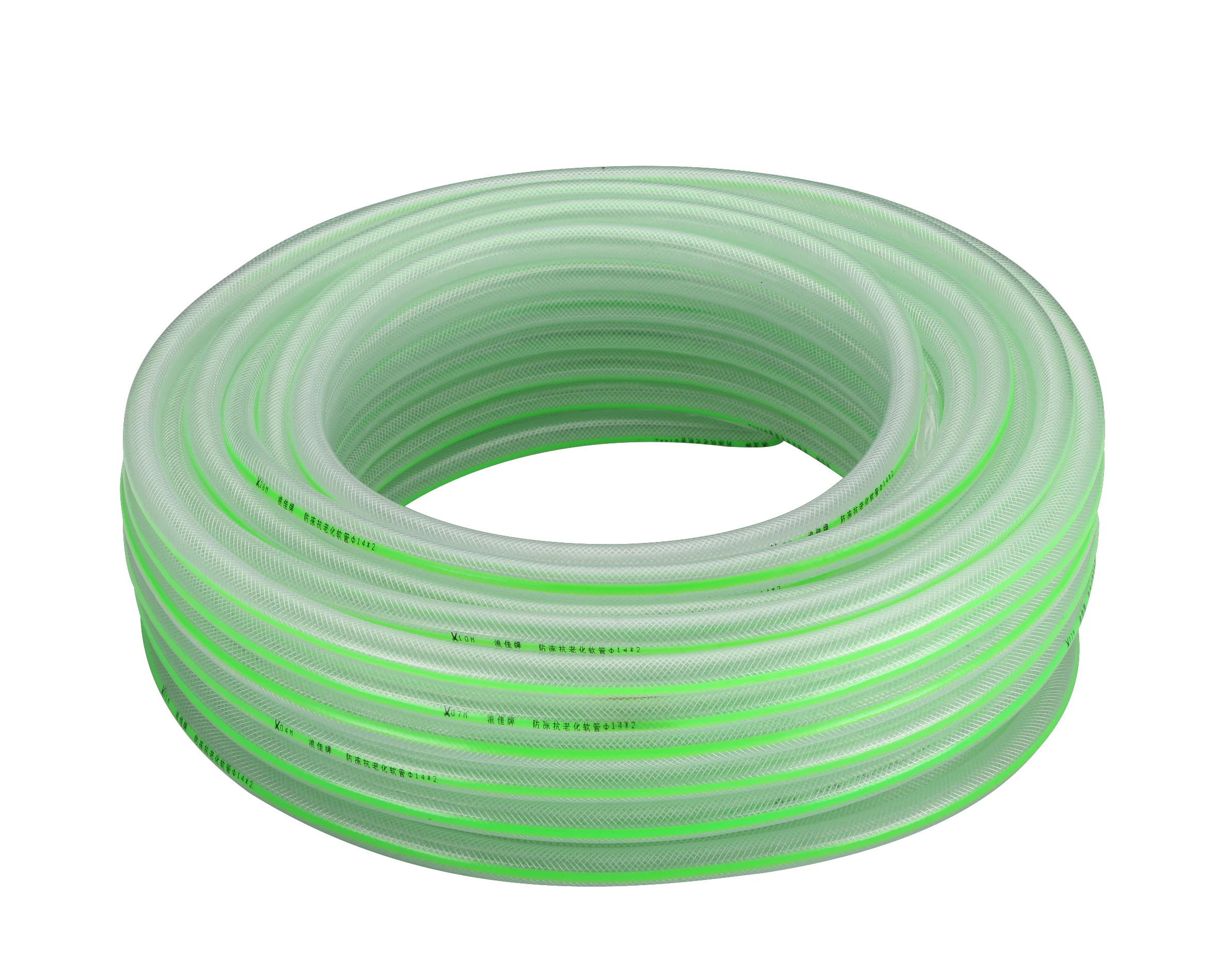 Polyester Baided Water Hose Transparent garden Hose pipe Plastic tube PVC braided hose