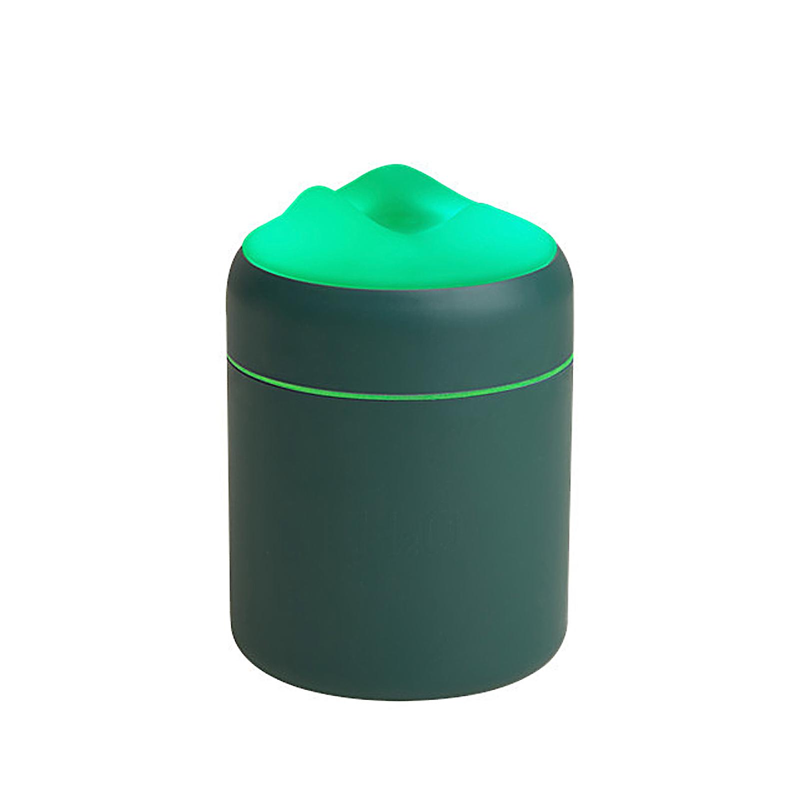 Green Car Mini Humidifier Large Capacity Mute Humidification Usb Air Fresher Home Use Office Desktop Night Light Mist Air Diffuser