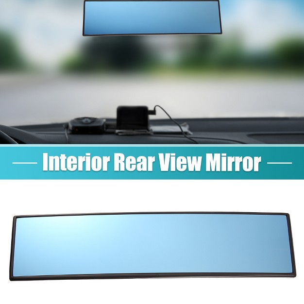 Interior Rear View Mirror Fit Wide Angle Panoramic Blue Tint Convex Surface