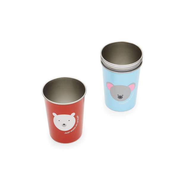 Red Rover 10oz 4pk Stainless Steel Kids Animal Tumbler Cups