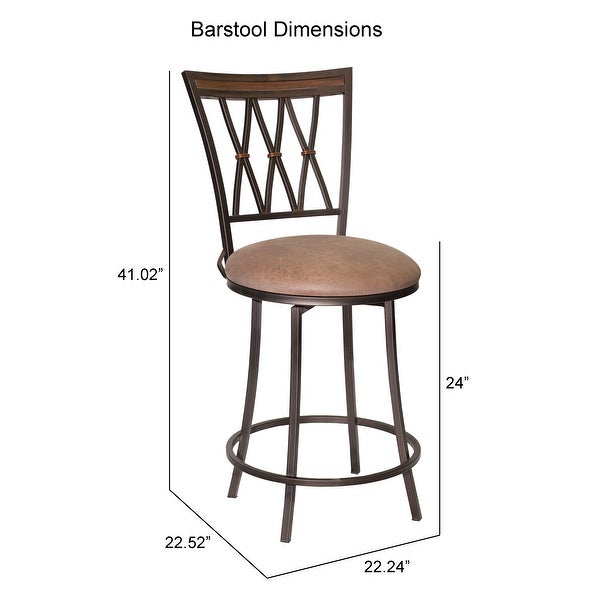 Copper Grove Simon Commercial Grade Swivel Bar Stool