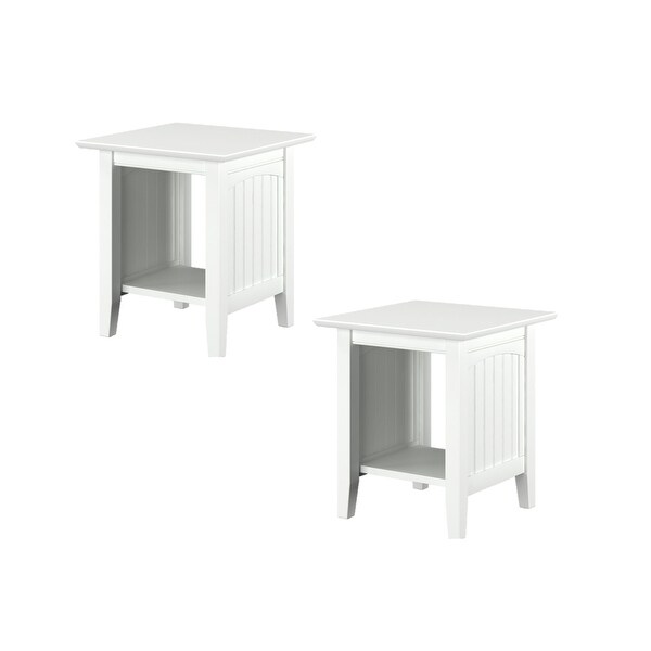 Nantucket Solid Wood End Table Set of 2