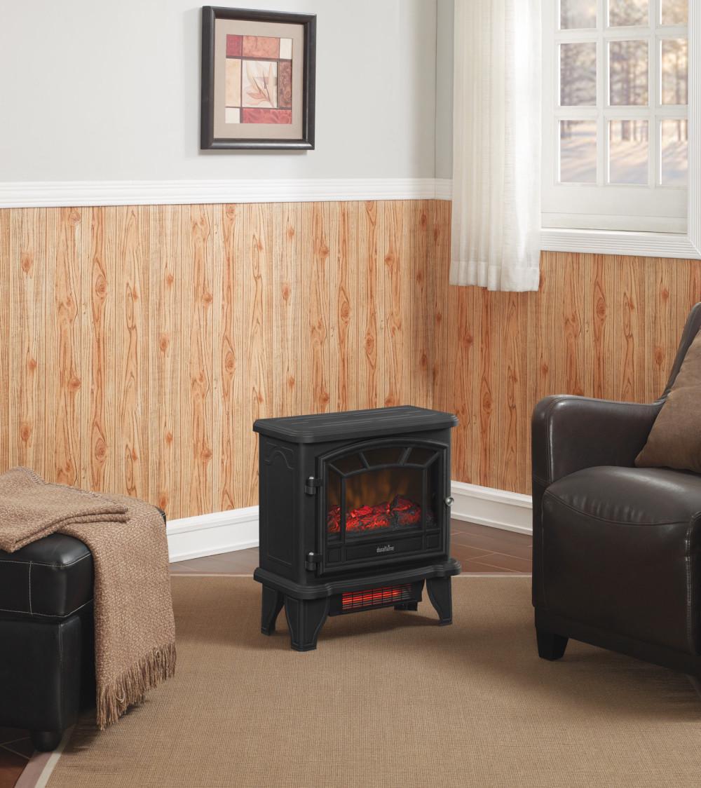 DuraflameA Infrared Quartz Electric Fireplace Stove Heater， Black