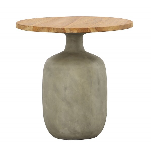 Egaleo End Table，Natural/Gray