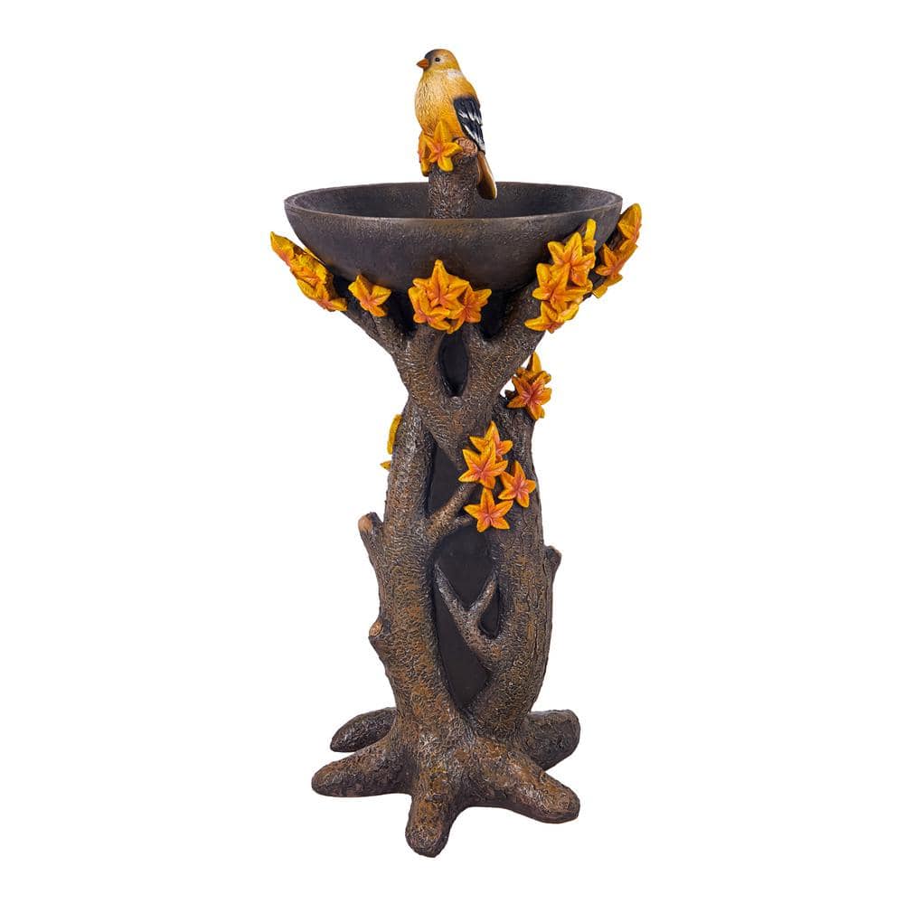 Evergreen Maple Tree Resin Birdbath 2GB7025