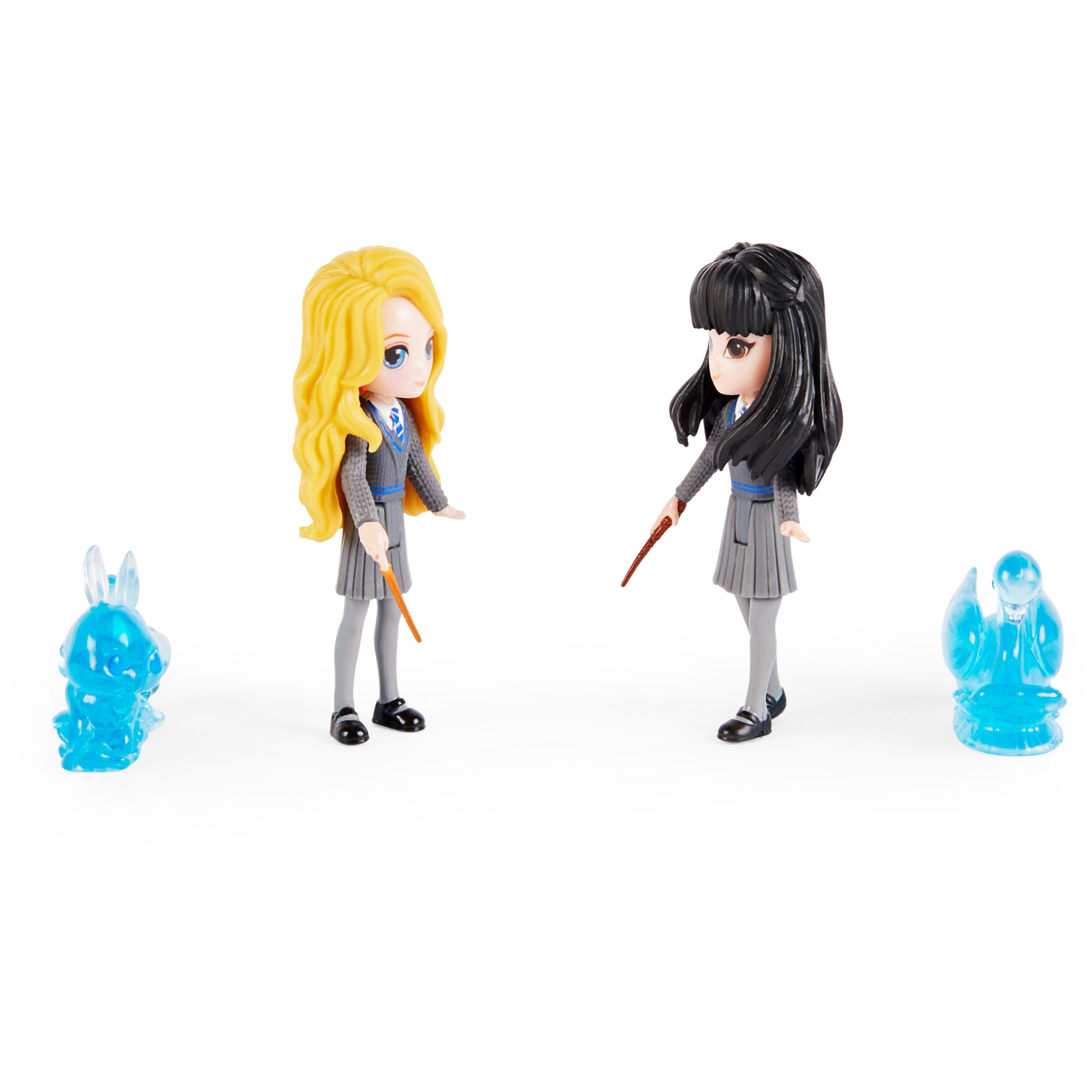 Wizarding World Harry Potter， Magical Minis Luna Lovegood and Cho Chang Patronus Friendship Set with 2 Creatures， Kids Toys for Ages 5 and up