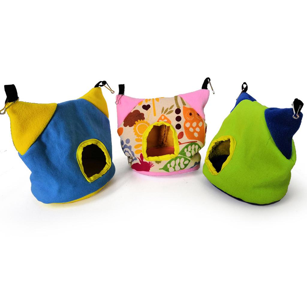 Small Hanging Hut Cave for Hamsters Guinea Pigs Squirrels Ferrets， 16x13x15 Cm