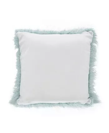 Saro Lifestyle Mongolian Faux Fur Decorative Pillow， 18