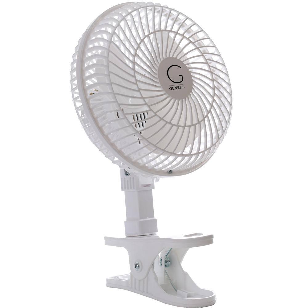 GENESIS 6 in. Convertible Table-Top and Clip Fan in White A1CLIPFANWHITE