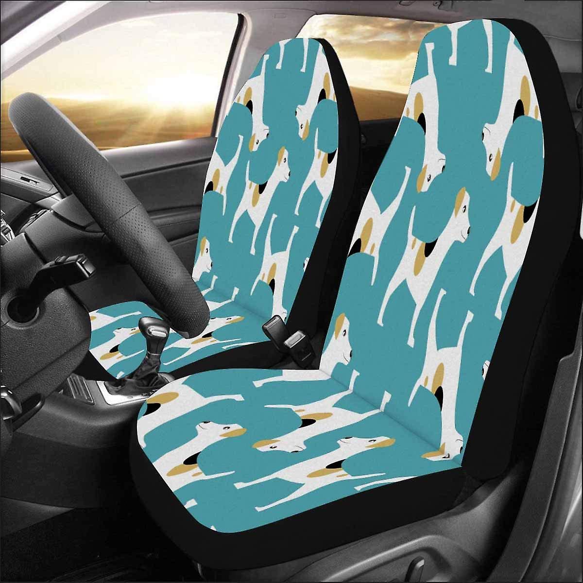 Set Of 2 Car Seat Covers Dog Universal Auto Front Seats Protector Fits For Car，suv Sedan，truck D 73351