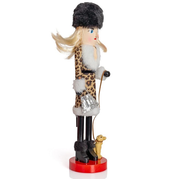 Ornativity Shopping Lady Christmas Wooden Nutcracker 15 In