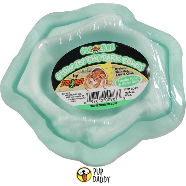 Zoo Med Laboratories HC-87 Hermit Crab Glow Combo Bowl