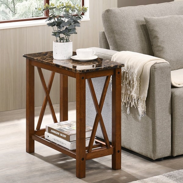 Furniture of America Joya Farmhouse 12-inch 1-shelf Side Table