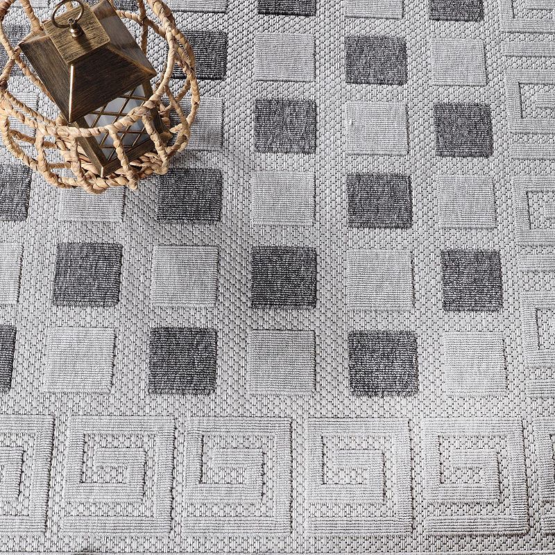 Superior Modern Geometric Greek Key Indoor Outdoor Area Rug