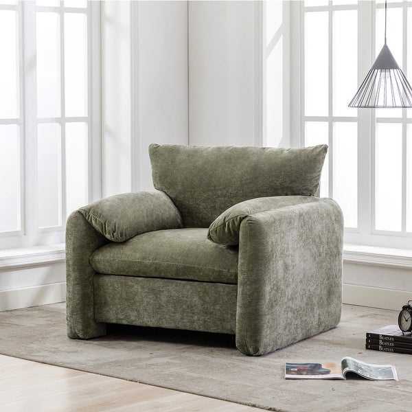 Chenille Oversized Accent Chair Armchair Single Sofa Lounge Chair