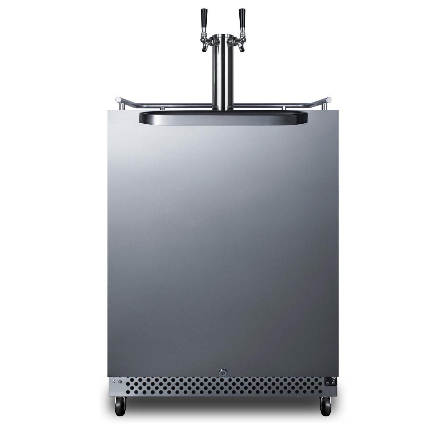 Summit Commercial Outdoor Rated Double Tap Beer Dispenser / Kegerator