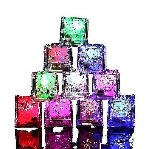 Glowing Ice Cube Colorful Touch Sensor Night Light Led Flashing Ice Cube