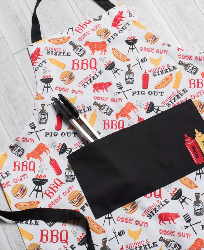 Design Imports BBQ Print Chef Apron